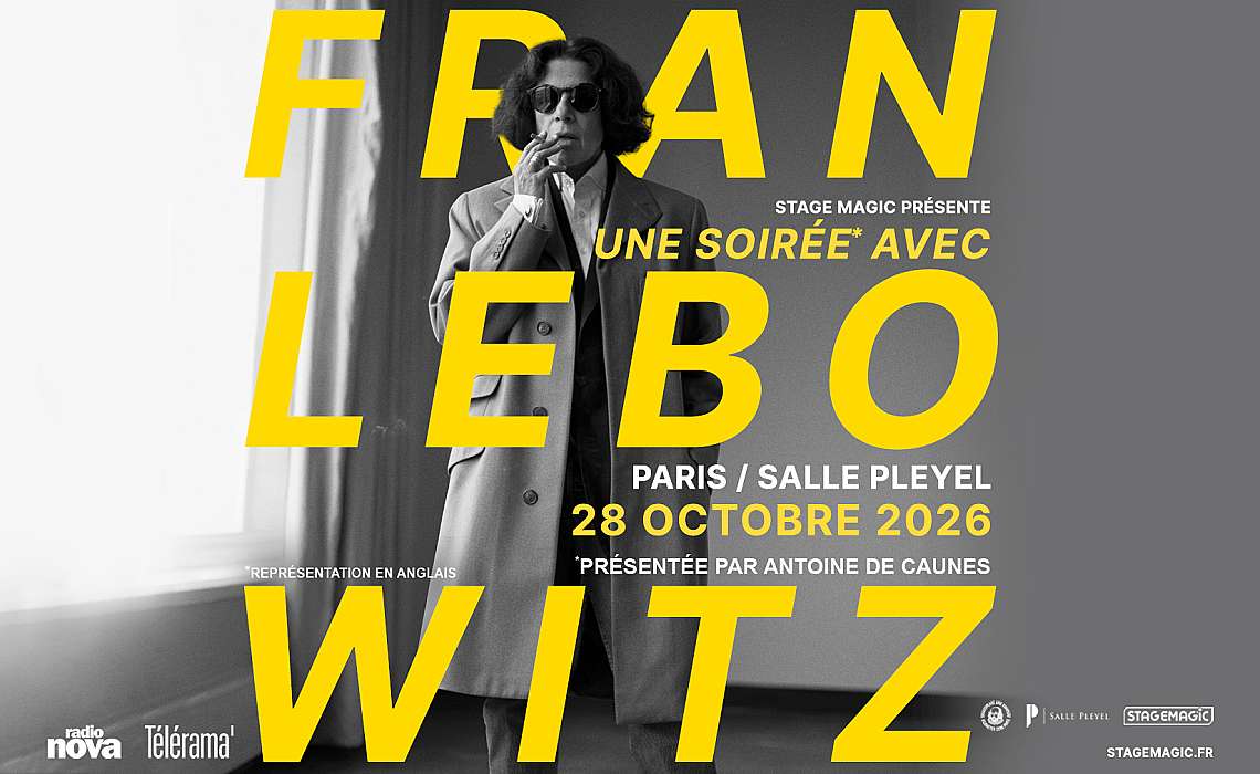 Une soirée avec Fran Lebowitz, Salle Pleyel le 28 octobre 2026